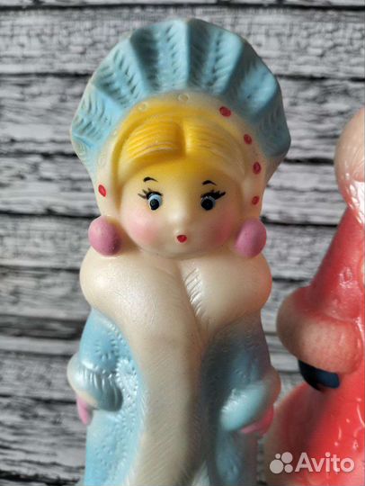 Дед Мороз и Снегурочка СССР винтаж