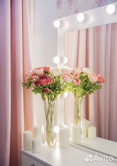 Гримерный столик/туалетный столик стеллаж 120