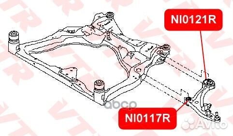 Полиуретановый сайлентблок рычага передней