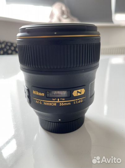 Объектив Nikon nikkor 35mm 1:1.4G