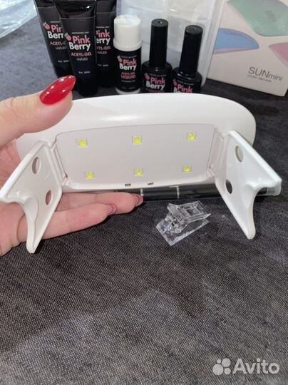 Полигель для наращивания ногтей Pinkberry