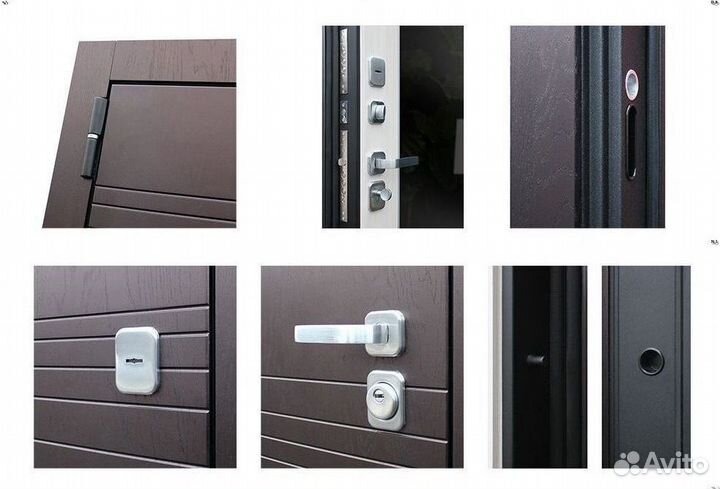 Дверь входная Шоколад металлическая Дуэт