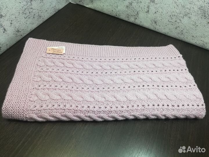 Плед детский вязаный ручная работа