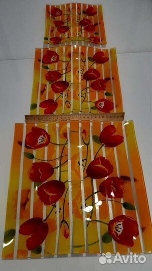 Набор тарелок стекло