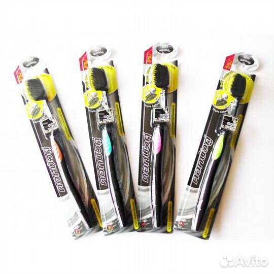 Зубная щетка Twin Lotus Bamboo Charcoal Toothbrush