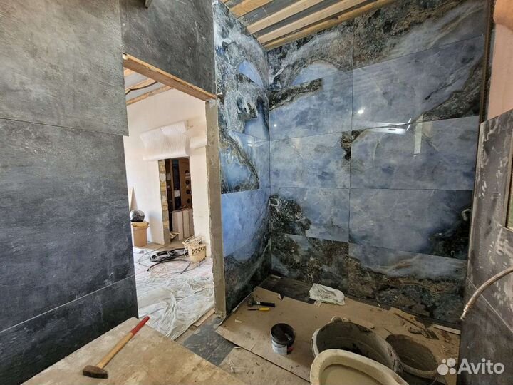 Укладка плитки, монтаж потолков