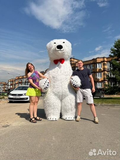 Белый мишка поздравление