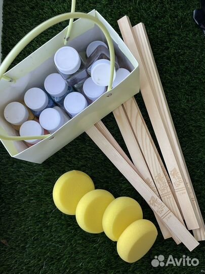 Направляющие, краски и губки для глины