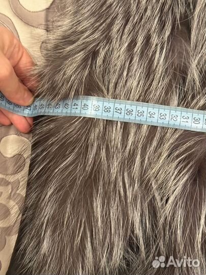 Кожаная жилетка с мехом