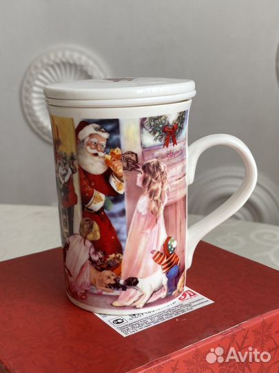 Кружка подарочная чашка с блюдцем