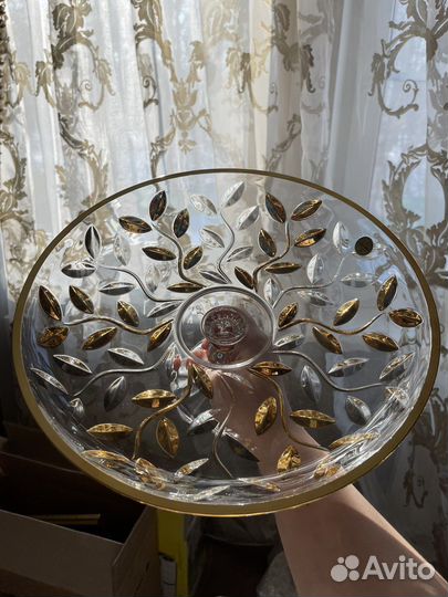 Фруктовница хрусталь Италия