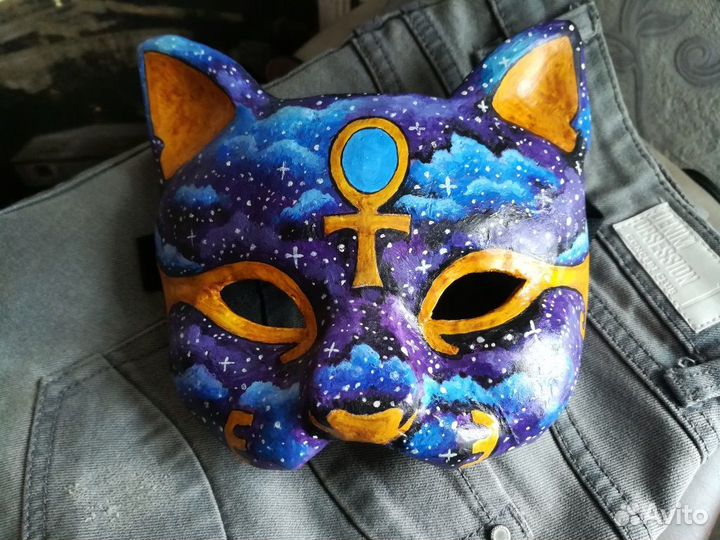 Маска кота, чёртика, череп