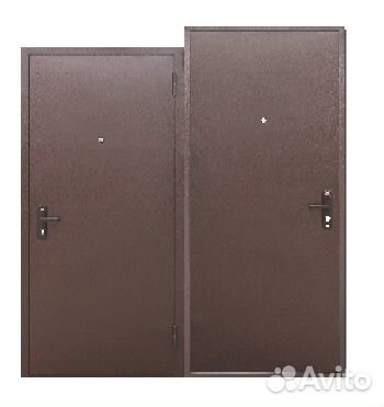 Дверь входная 4,5 см Прораб антик медь мет/мет