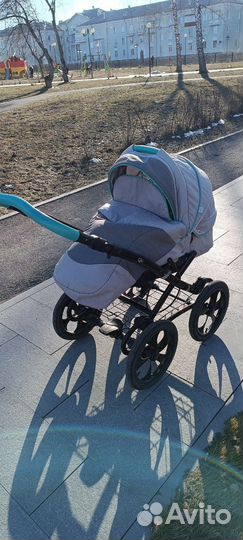 Коляска adamex 3 в 1 бу