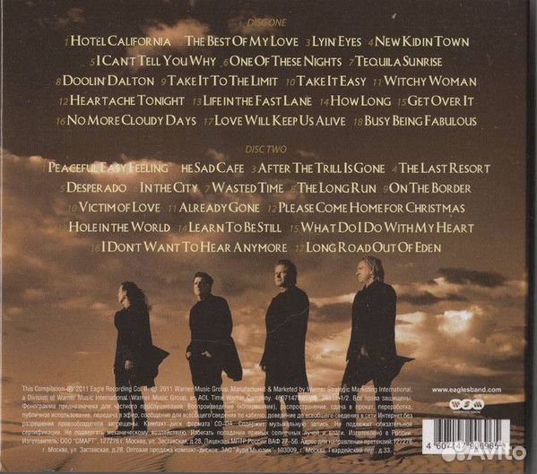 Eagles greatest hits 2x CD