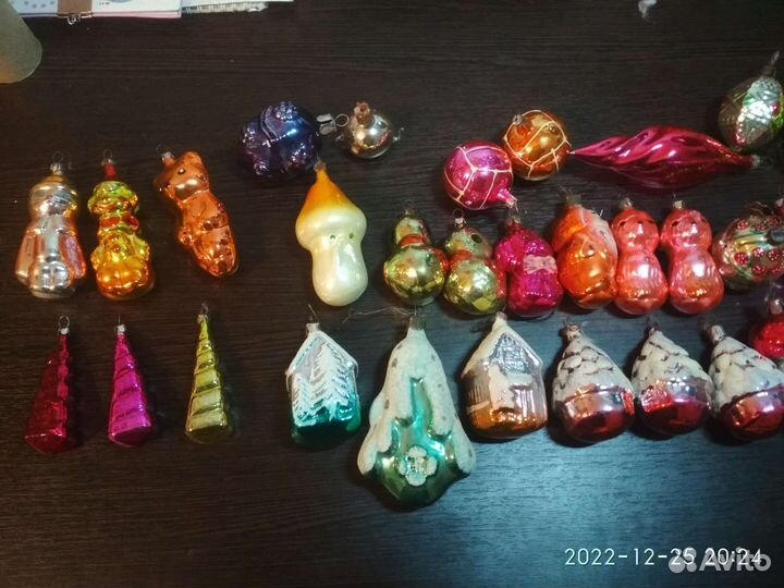 Елочные игрушки домик избушка СССР