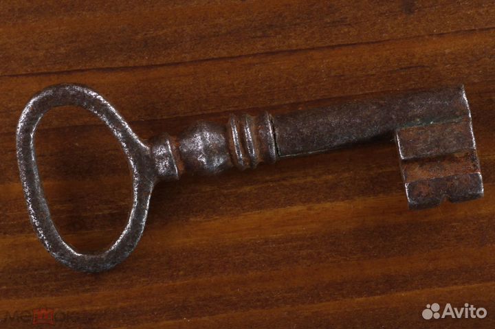Старинный Ключ от Двери Сундука Шкафа железо 6,5