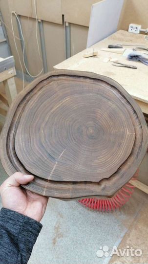 Доска разделочная из карагача и ореха