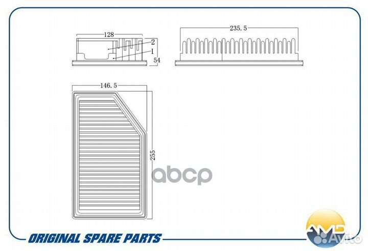 Фильтр воздушный amdfa91 AMD