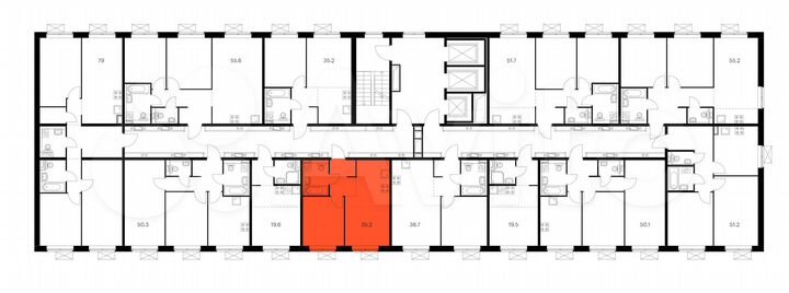 1-к. квартира, 35,2 м², 2/25 эт.