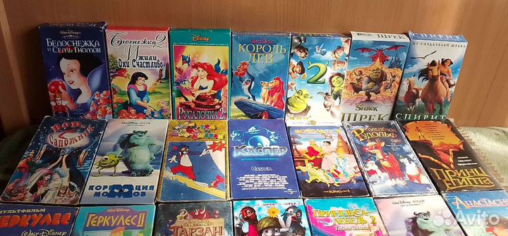 Видеокассеты vhs мультфильмы 70-90х