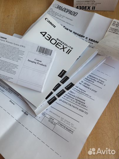 Вспышка камеры Canon speedlite 430ex II