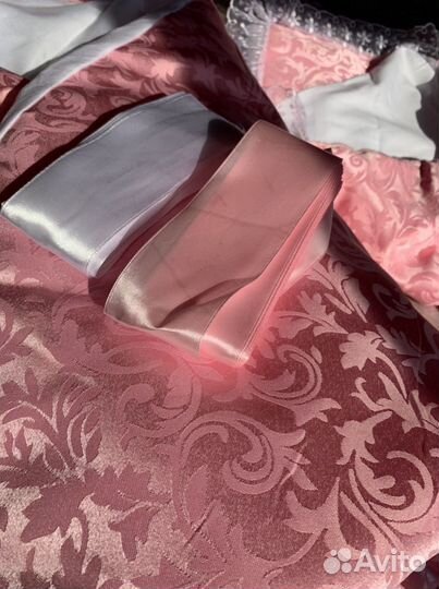 Одеяло-конверт на выписку для девочки (двойня