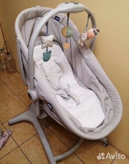 Детская люлька колыбель chicco 4в1