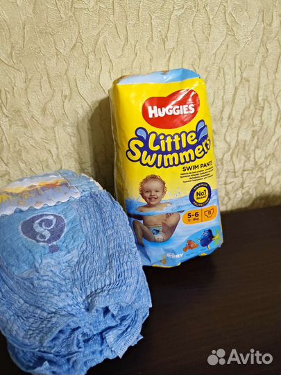 Подгузники трусики детские для плавания р5-6 12-18