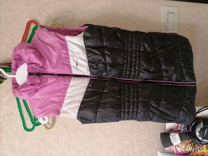 Утеплённый жилет для девочки 140