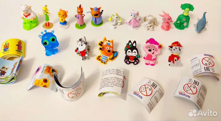 Игрушки из киндера, чупа-чупс