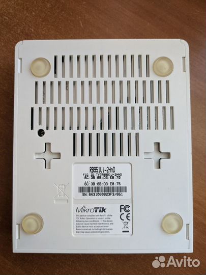 Wi-Fi роутер Mikrotik RB951Ui-2HnD PoE