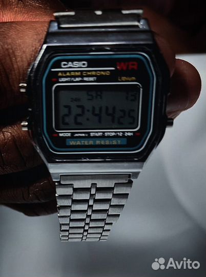 Часы casio Vintage A-158WA-1 серебро и золото