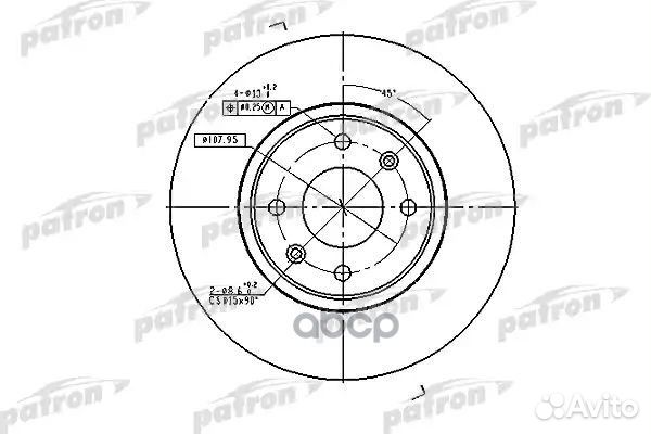 Диск тормозной передн citroen: xantia 95-98, XA