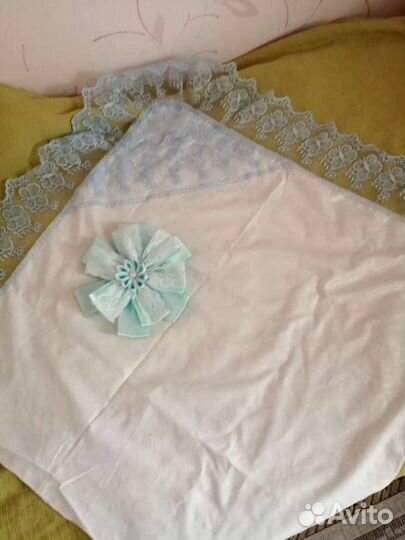 Комплект на выписку голубой