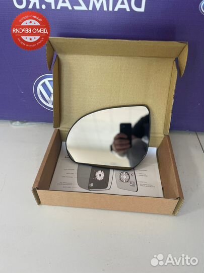 Зеркальный элемент Kia Rio (10-17) левый