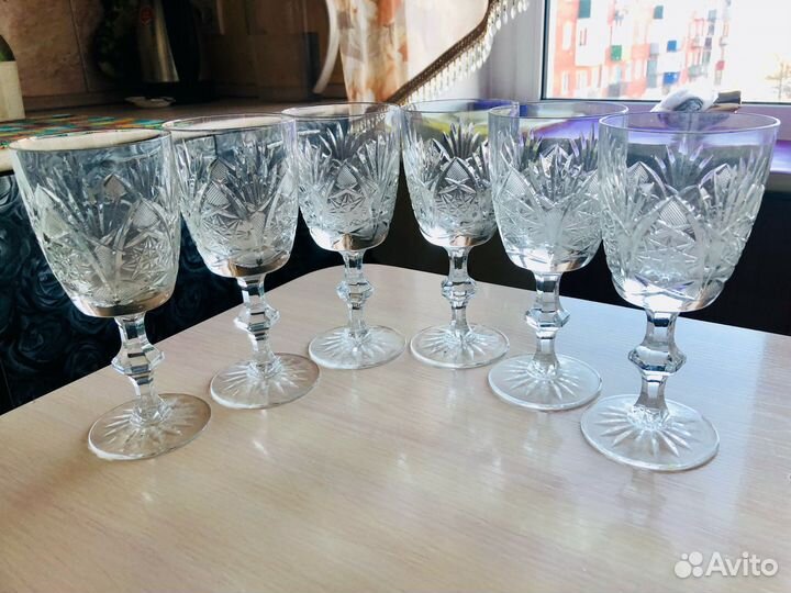 Хрустальные бокалы СССР