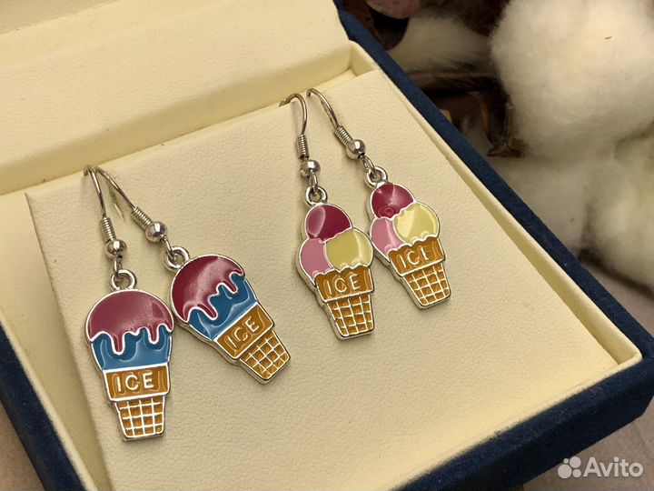 Сет из винтажных сережек Америка 