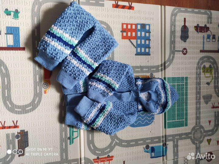 Вязанный новый костюм детский