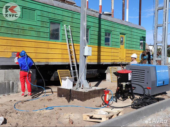 Готовый бизнес: пескоструй 200 л + диз. компрессор