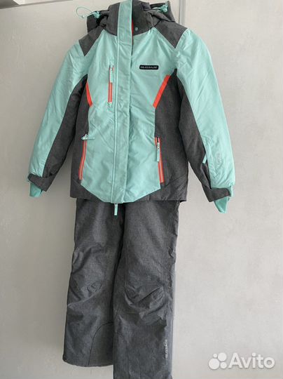 Костюм лыжный детский 140+штаны+флиска+рукавички