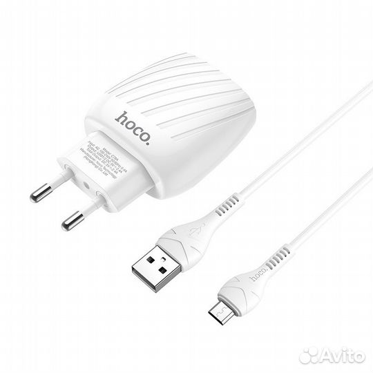 Зарядное устройство hoco C78A Max energy 2*USB + К