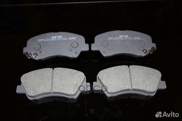 Колодки тормозные передние hyundai solaris KIA