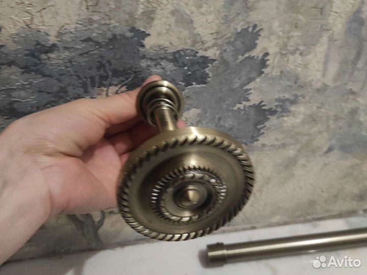 Карниз 2хрядный под бронз Inspare с комплектующими