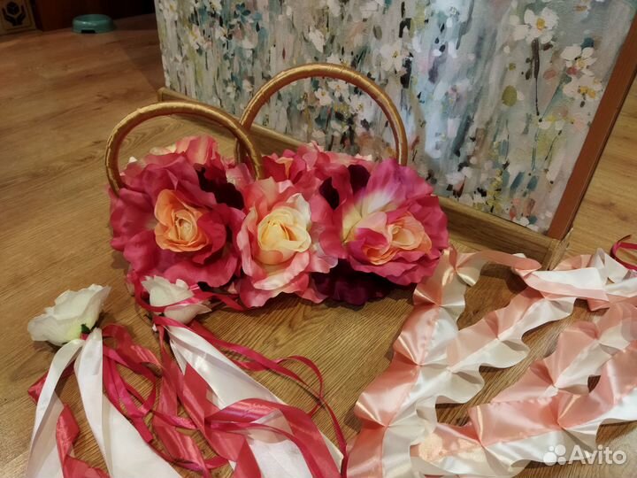 Свадебные украшения на машину