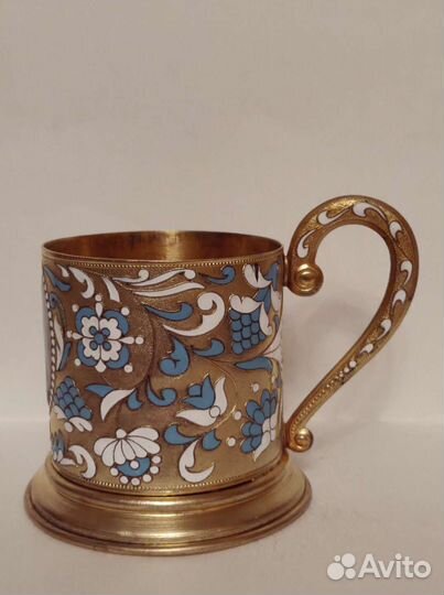 Подстаканник Ломоносов М.В. Эмаль