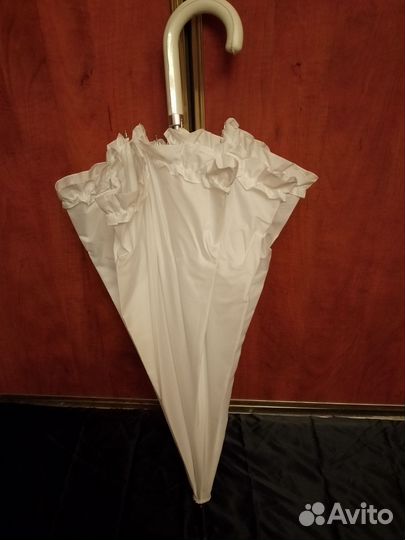 Зонт трость белый