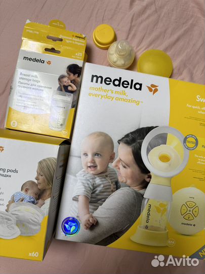 Молокоотсос электрический medela swing flex