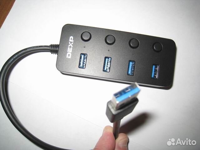 Новый USB HUB Концентратор 2.0,3.0 +бп + LED