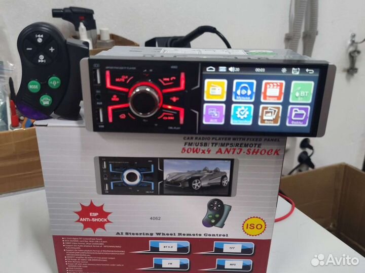 Магнитола 1DIN с мультимедиа и сенсорным экраном